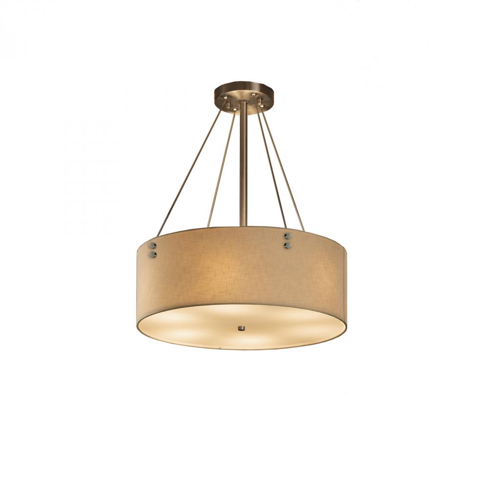 Finials 18" LED Drum Pendant