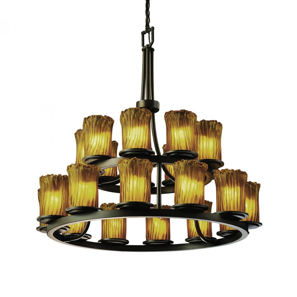 Dakota 21-Light 2-Tier Ring Chandelier