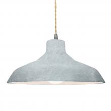 Justice Design Group CER-6265-CONC-NCKL-BEIG-TWST - Large Loft 1-Light Pendant