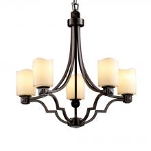 Justice Design Group CNDL-8500-14-CREM-NCKL - Argyle 5-Light Chandelier