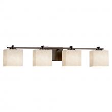 Justice Design Group CLD-8444-55-DBRZ - Era 4-Light Bath Bar