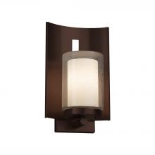 Justice Design Group FSN-7591W-10-OPAL-DBRZ - Embark 1-Light Outdoor Wall Sconce