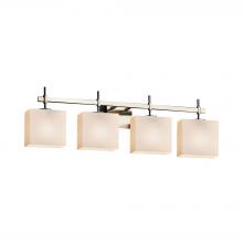 Justice Design Group FSN-8414-55-OPAL-NCKL-LED4-2800 - Union 4-Light LED Bath Bar