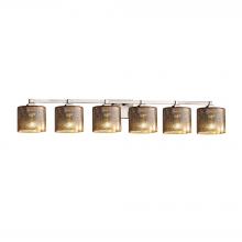 Justice Design Group FSN-8436-30-MROR-NCKL-LED6-4200 - Regency 6-Light LED Bath Bar