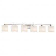 Justice Design Group FSN-8436-30-OPAL-NCKL-LED6-4200 - Regency 6-Light LED Bath Bar