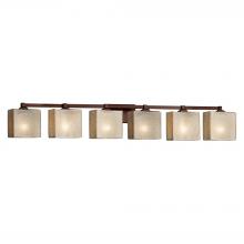 Justice Design Group FSN-8436-55-MROR-DBRZ-LED6-4200 - Regency 6-Light LED Bath Bar