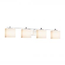 Justice Design Group FSN-8444-55-OPAL-CROM-LED4-2800 - Era 4-Light LED Bath Bar