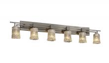 Justice Design Group GLA-8706-16-CLRT-NCKL - Aero 6-Light Bath Bar