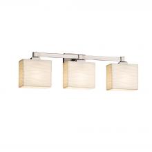 Justice Design Group PNA-8433-55-WAVE-NCKL-LED3-2100 - Regency 3-Light LED Bath Bar