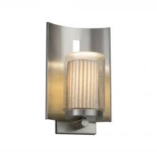 Justice Design Group POR-7591W-10-PLET-NCKL-LED1-700 - Embark 1-Light Outdoor LED Wall Sconce