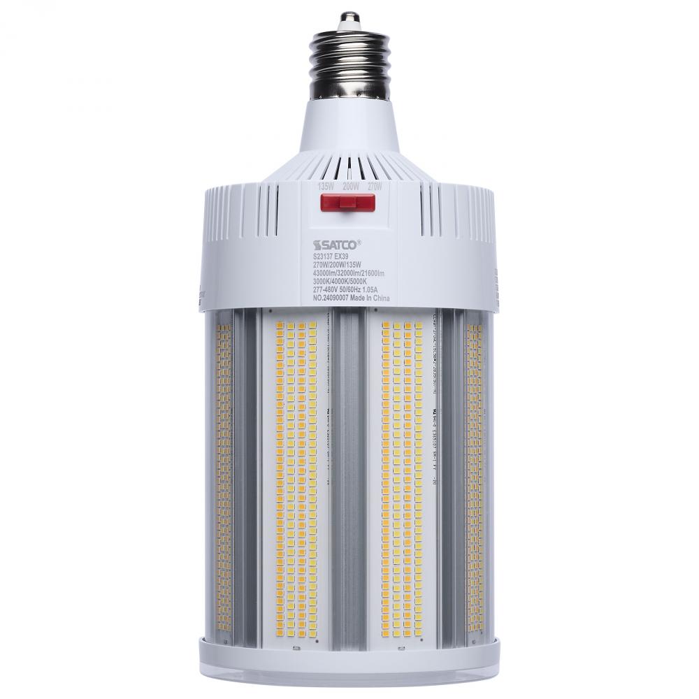 270/200/135 Watt; 30K/40K/50K CCT; Field Selectable LED; Corncob; Mogul Extended Base; 277-480