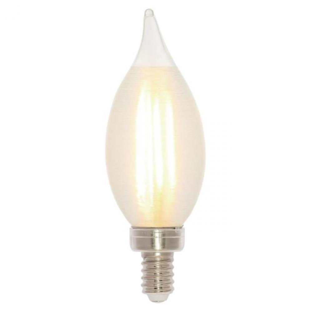 4.5W C11 Glowescent LED Dimmable 2700K E12 (Candelabra) Base, 120 Volt, Box