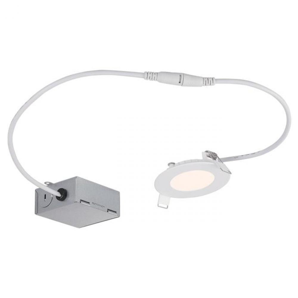 7W Slim Recessed LED Downlight 3" Dimmable 4000K, 120 Volt, Box