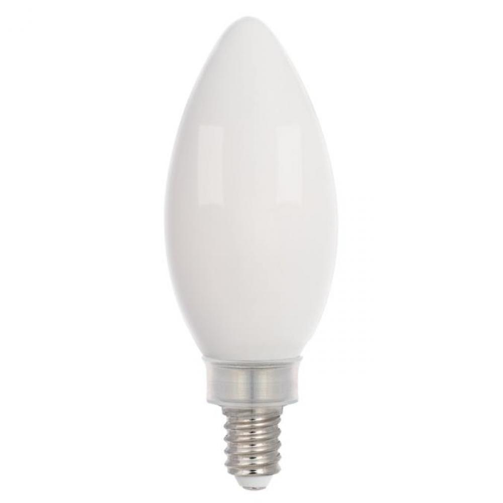 5.5W B11 Filament LED Dimmable Soft White 2700K E12 (Candelabra) Base, 120 Volt, Box