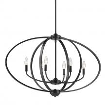 Golden 3167-LP BLK - Colson BLK Linear Pendant in Matte Black