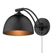 Golden 3688-A1W BLK-BLK - Rey Articulating 1 Light Wall Sconce