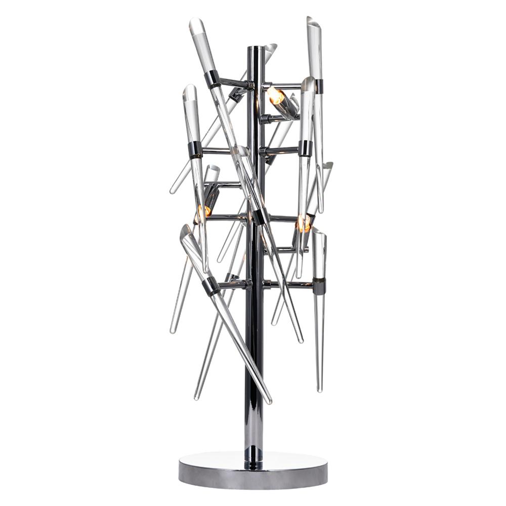 Icicle 3 Light Table Lamp With Chrome Finish