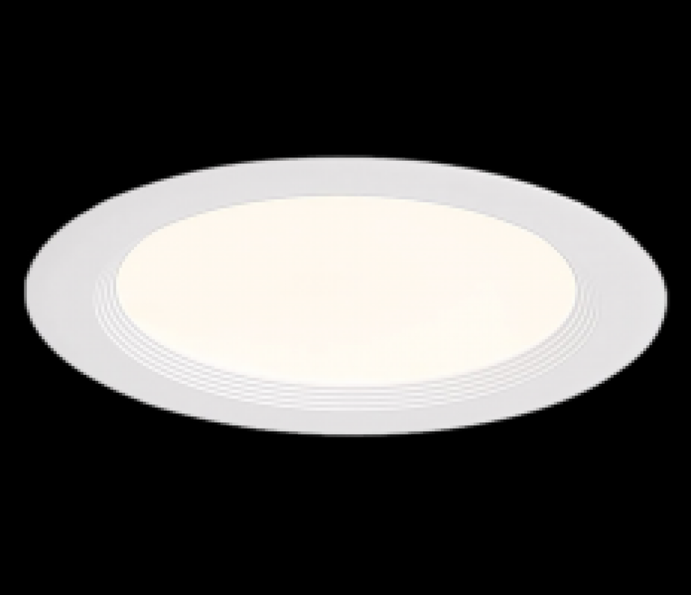 6" Inch Slim Round Regressed Downlight in White