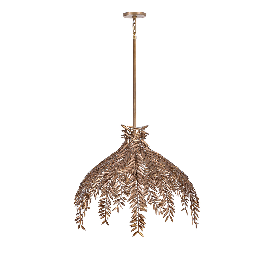 Jalore 4 Light Pendant in Brown Macchiato