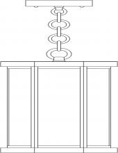 Arroyo Craftsman LYH-7FL-P - 7" Lyon Pendant