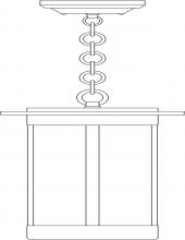 Arroyo Craftsman SAH-9F-RC - 9" Santorini Pendant