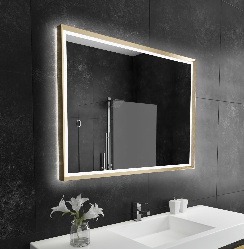 Opera Gold Framed LED Mirror (Frontlit and Backlit)