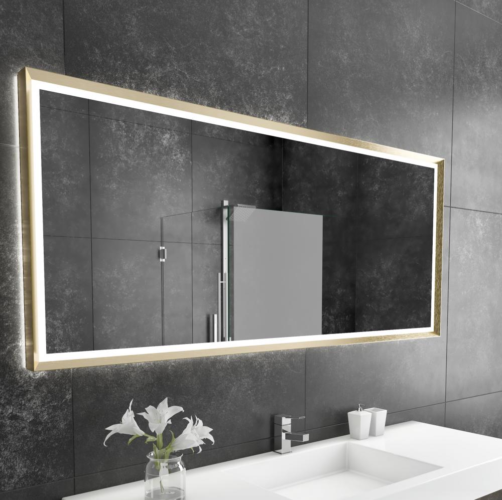 Opera Gold Framed LED Mirror (Frontlit and Backlit)