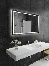 Paris Mirrors OPERX48356000-BLK - Opera Black Framed LED Mirror (Frontlit and Backlit)