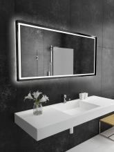 Paris Mirrors OPERX6028RGB-BLK - Opera Black Framed LED Mirror (Frontlit and Backlit)