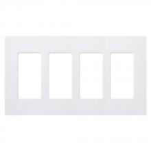 Lutron Electronics CW-4-WH - CLARO WALLPLATE 4 GNG WH