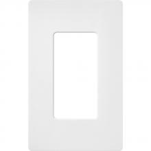 Lutron Electronics SC-1-SW - SATIN COLOR 1-GANG WALLPLATE SNOW