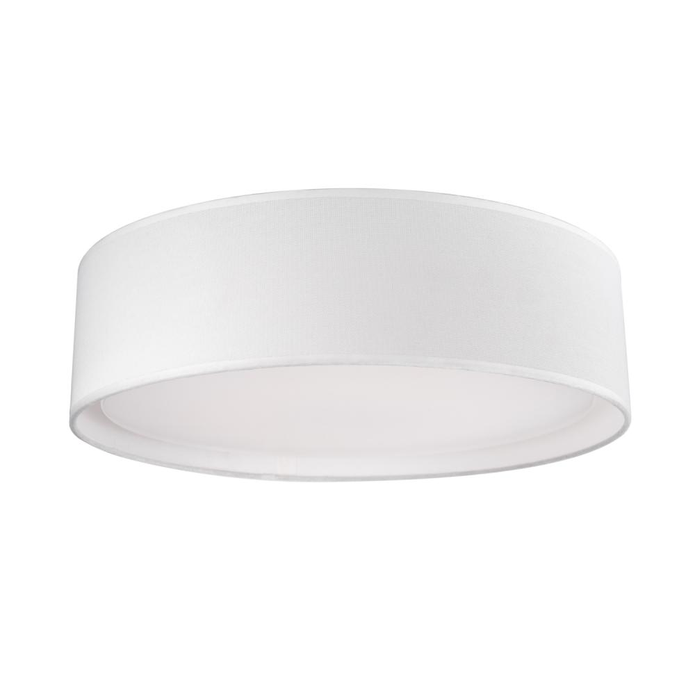 Dalton 16-in White LED Flush Mount