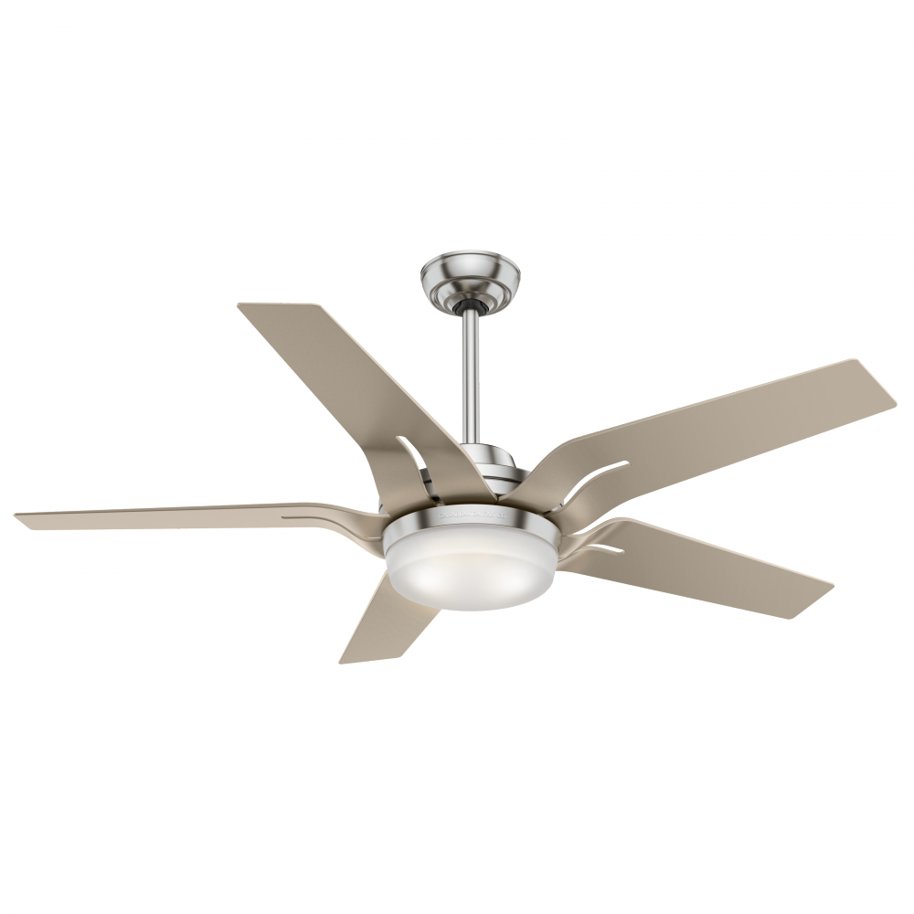 Casablanca 56 inch Correne Brushed Nickel Ceiling Fan with LED Light Kit and Handheld Remote