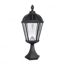 Gama Sonic 98B011 - Royal Bulb Solar Light - W/gs Solar Light Bulb - Post Mount - Black