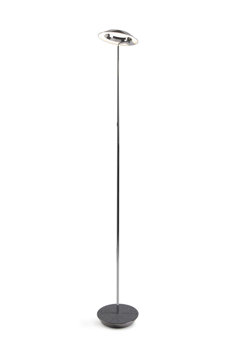 Royyo Floor Lamp, Chrome Body, Oxford Felt base plate