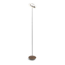 Koncept Inc RYO-SW-SIL-OWT-FLR - Royyo Floor Lamp, Silver Body, Oiled Walnut base plate