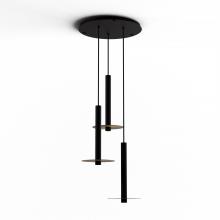 Koncept Inc CMP-C3-S-16-MTB+MBRS9 - Combi Pendant 16" Circular 3 Combo Matte Black with Matte Black Canopy