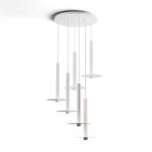 Koncept Inc CMP-C6-S-16-MWT+MPTB9 - Combi Pendant 16" Circular 6 Combo Matte White with Matte White Canopy