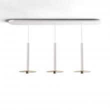 Koncept Inc CMP-L3-S-16-MWT+MBRS9 - Combi Pendant 16" Linear 3 Combo Matte White with Matte White Canopy