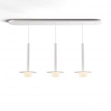 Koncept Inc CMP-L3-S-16-MWT+MPTB9+GLB - Combi Pendant 16" Linear 3 Combo Matte White with Matte White Canopy