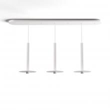 Koncept Inc CMP-L3-S-16-MWT+MPTB9 - Combi Pendant 16" Linear 3 Combo Matte White with Matte White Canopy