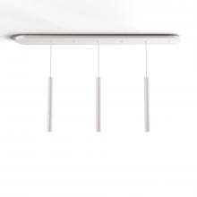 Koncept Inc CMP-L3-S-16-MWT - Combi Pendant 16" Linear 3 Combo Matte White with Matte White Canopy