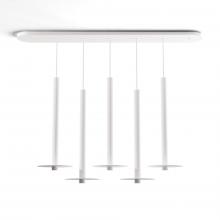 Koncept Inc CMP-L5-S-24-MWT+MPTB9 - Combi Pendant 24" Linear 5 Combo Matte White with Matte White Canopy