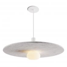 Koncept Inc CMP-S1-S-06-MWT+ALTM20+GLB - Combi Pendant 6" Single Unit Matte White with Matte White Canopy