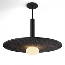 Koncept Inc CMP-S1-S-12-MTB+ACCL20+GLB - Combi Pendant 12" Single Unit Matte Black with Matte Black Canopy