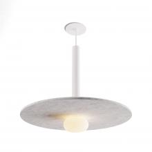 Koncept Inc CMP-S1-S-16-MWT+ALTM20+GLB - Combi Pendant 16" Single Unit Matte White with Matte White Canopy