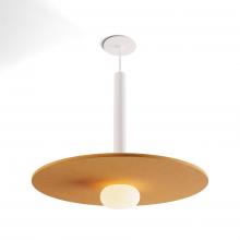 Koncept Inc CMP-S1-S-16-MWT+AMST20+GLB - Combi Pendant 16" Single Unit Matte White with Matte White Canopy