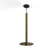 Koncept Inc CMP-S1-S-24-BRS+MBRS9 - Combi Pendant 24" Single Unit Brass with Matte Black Canopy