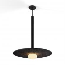 Koncept Inc CMP-S1-S-24-MTB+ACCL20+GLB - Combi Pendant 24" Single Unit Matte Black with Matte Black Canopy