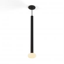 Koncept Inc CMP-S1-S-24-MTB+NA+GLB - Combi Pendant 24" Single Unit Matte Black with Matte Black Canopy